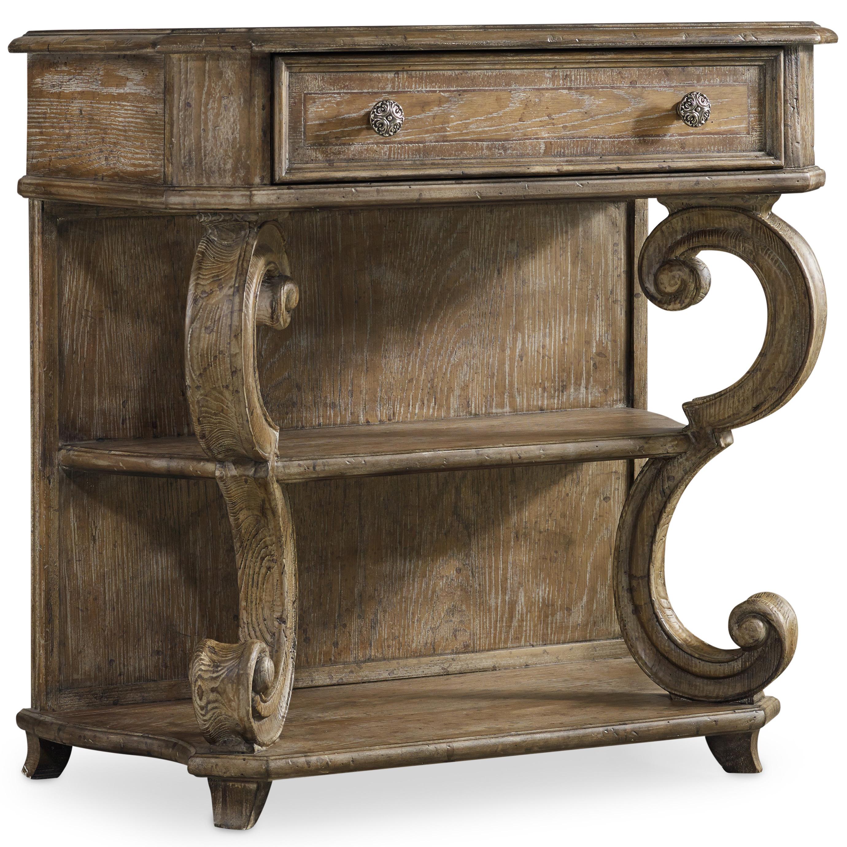Hooker Furniture Solana Leg Nightstand with 2 Shelves and Outlet